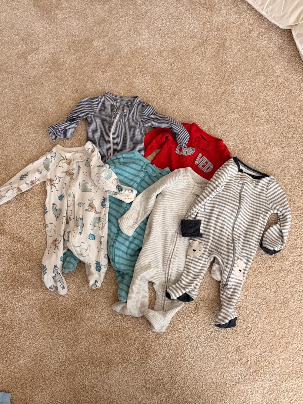 Carter’s NB Kids One-Piece Sleepers Bundle